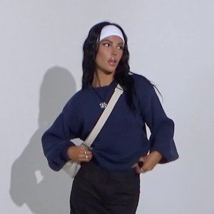 Princess Polly Blue Navy Sweater Chunky Knit